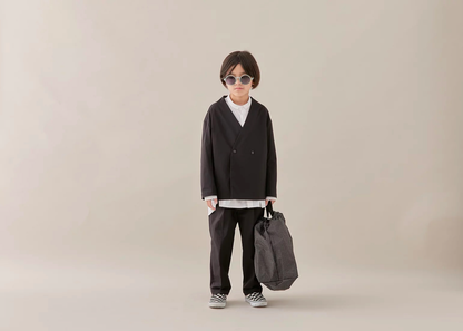儿童黑色长裤