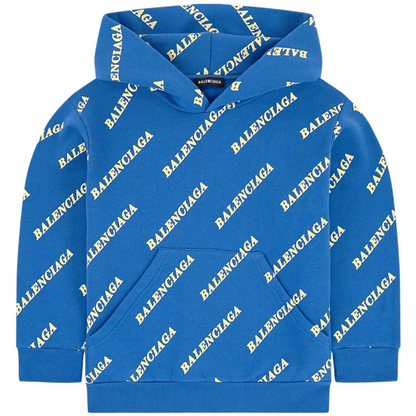 Boys & Girls Blue Logo Cotton Sweatshirt