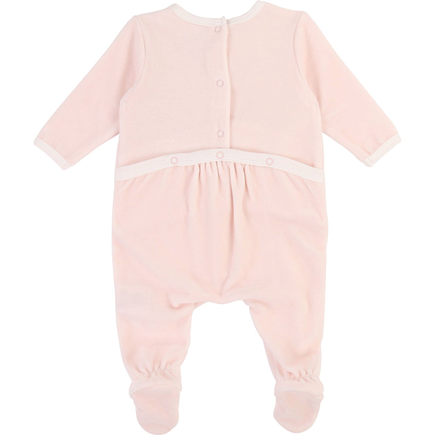 Baby Girls Pink Cotton Babysuit