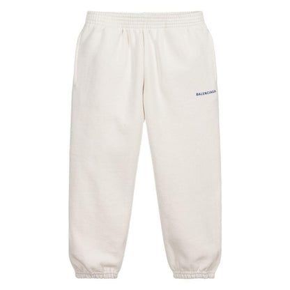 Boys & Girls Chalky White Logo Jogging Pants