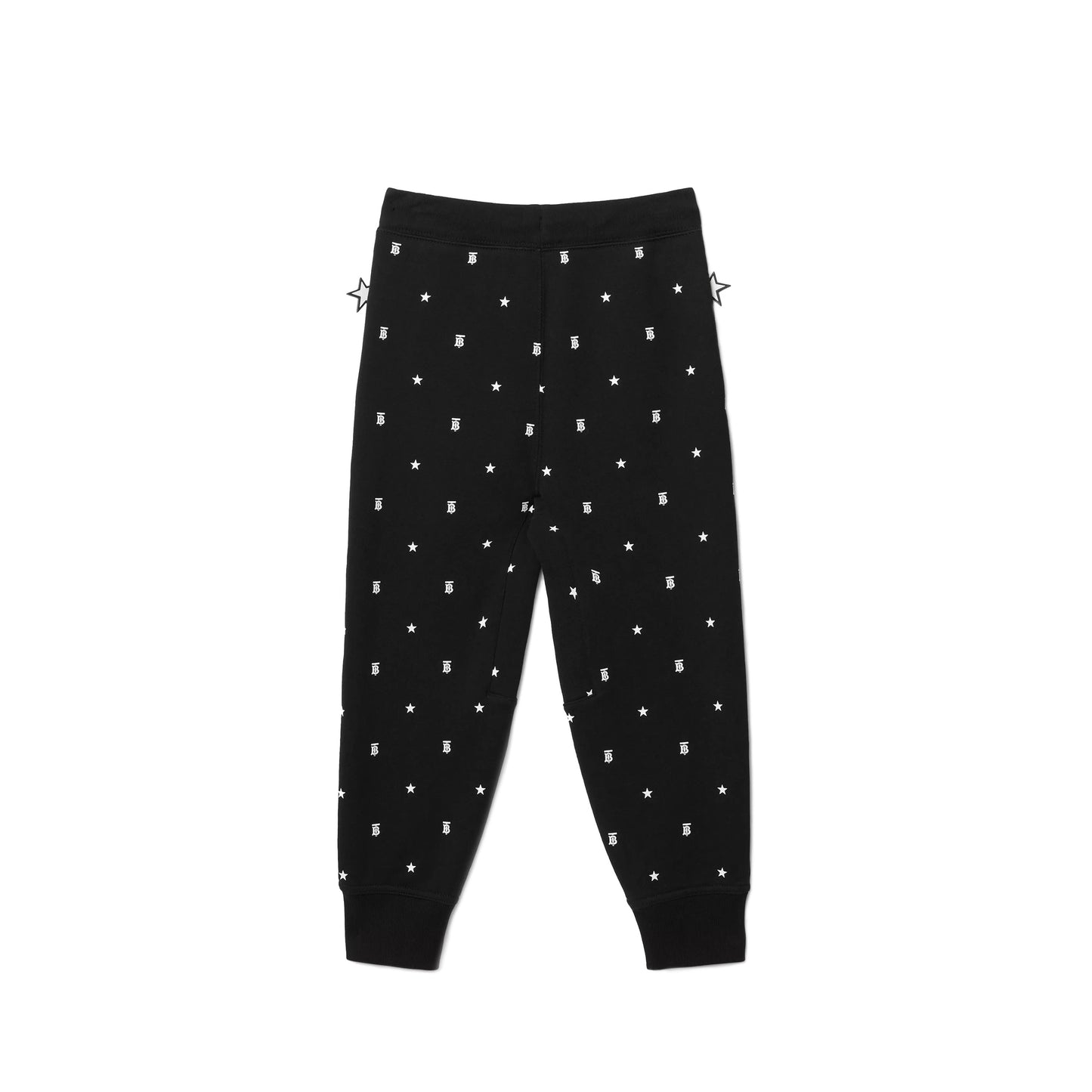 Boys Black Logo Cotton Trousers