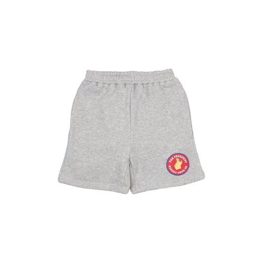 Girls Grey Fingers Cotton Shorts