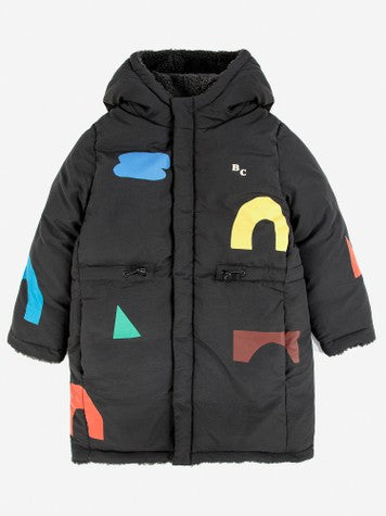 儿童灰色双面棉服