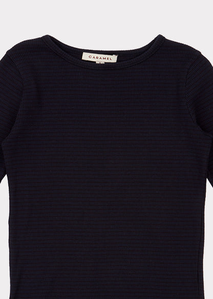 Boys & Girls Navy Striped Cotton Top