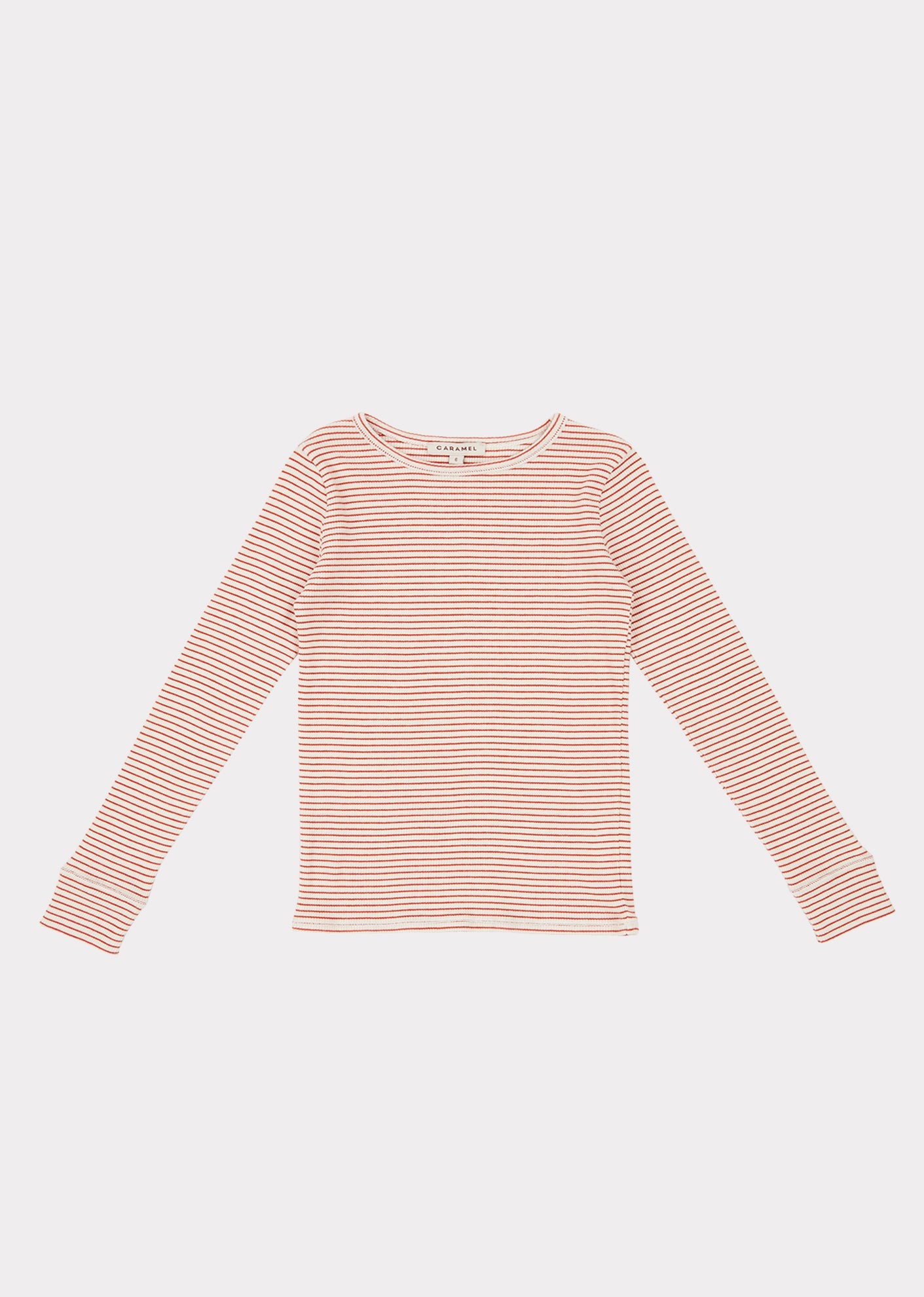 Girls Red Stripe Cotton Top