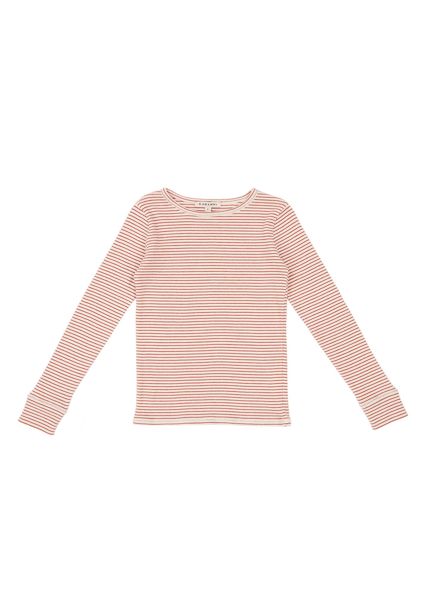 Girls Red Stripe Cotton Top