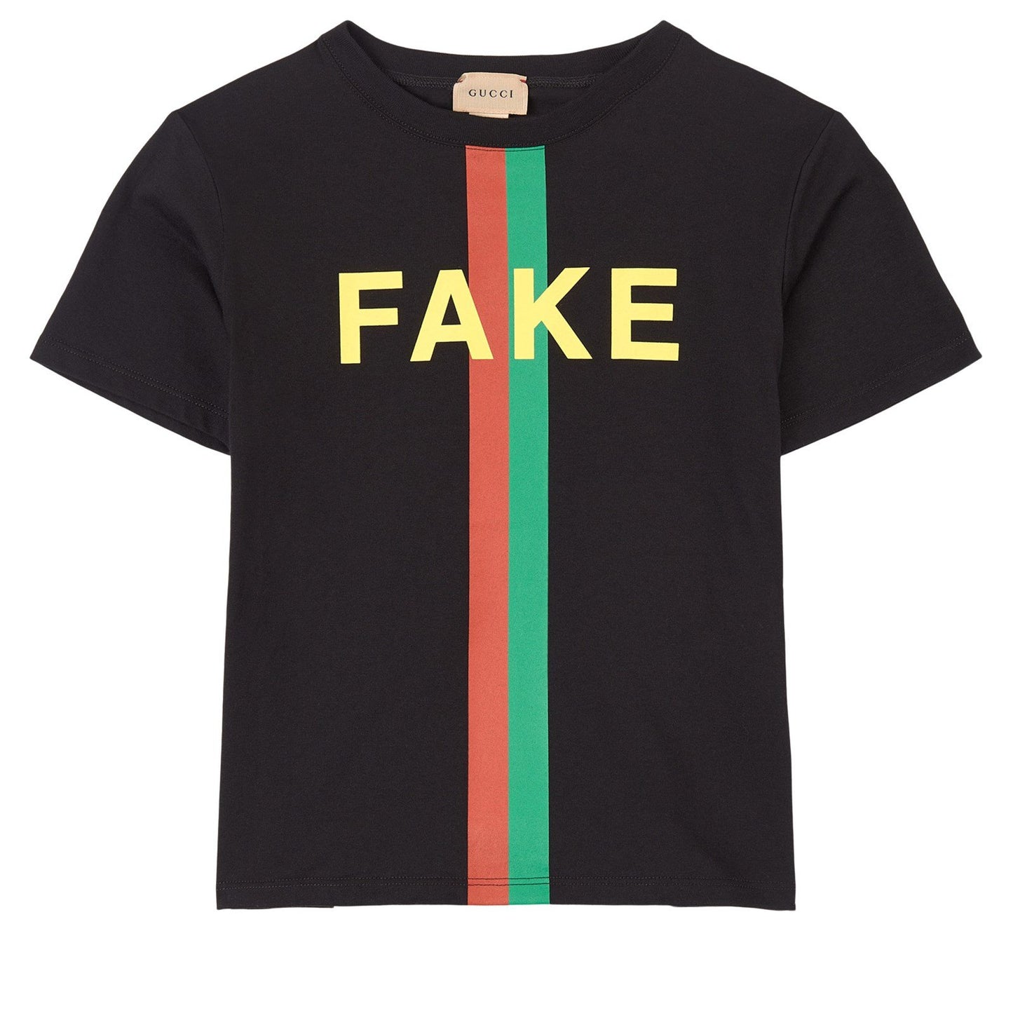 Boys & Girls Black Striped Cotton T-Shirt