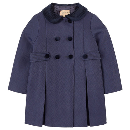 Baby Girls Dark Blue Coat