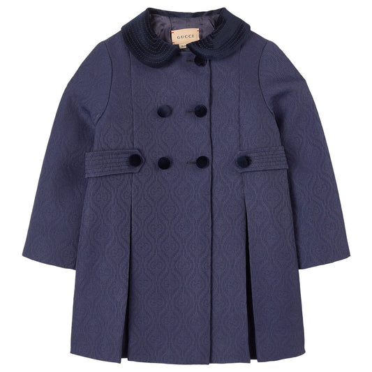 Baby Girls Dark Blue Coat