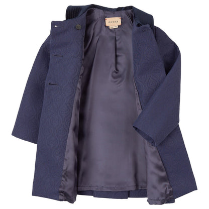 Baby Girls Dark Blue Coat