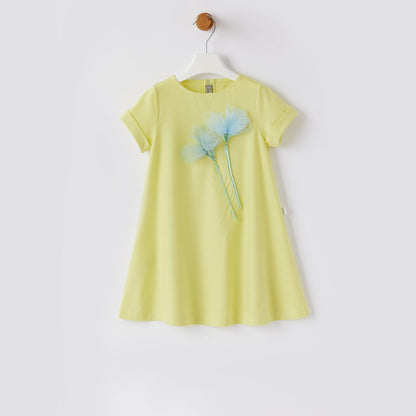 Girls Light Yellow Dress