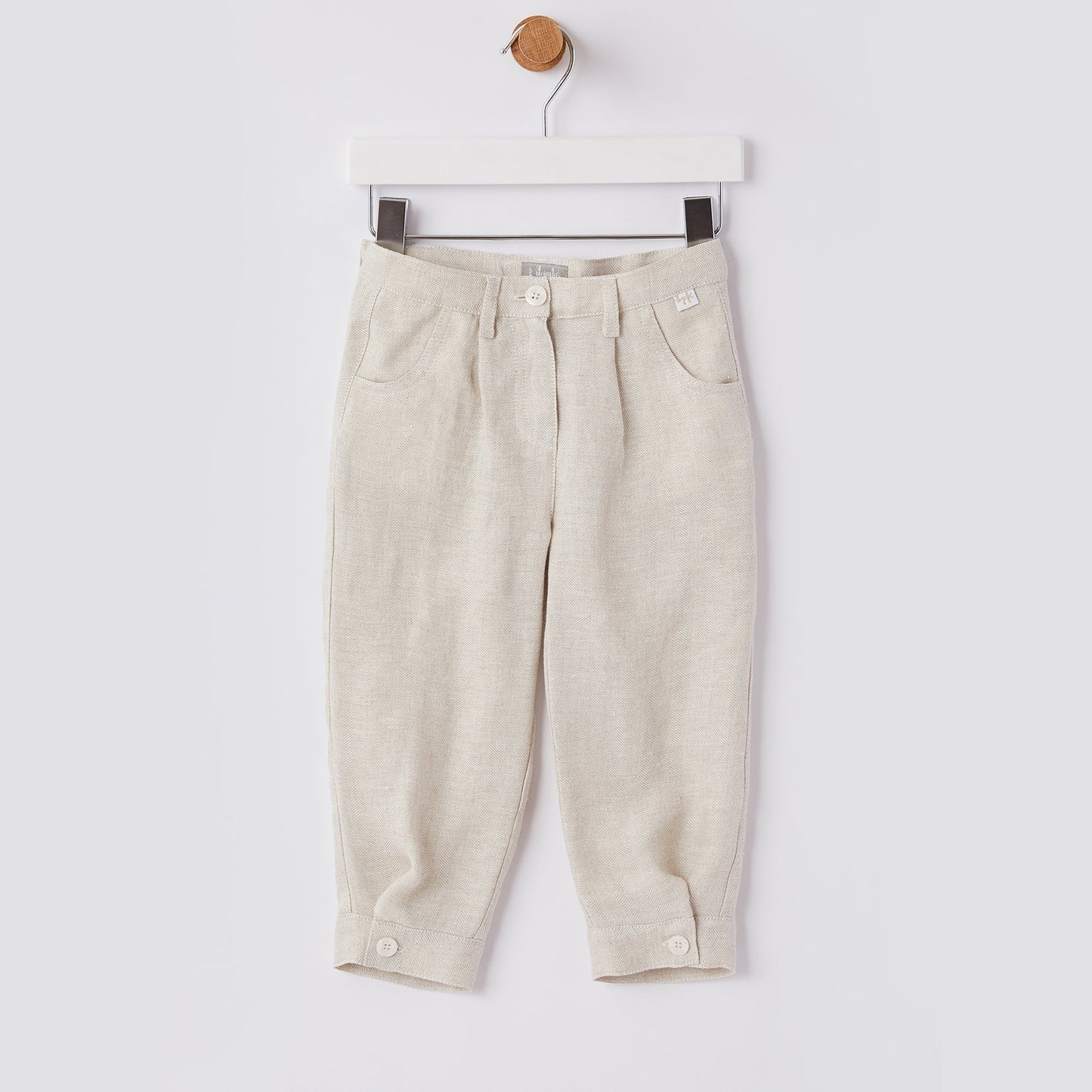 儿童米色长裤