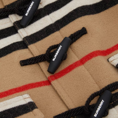 Boys Archive Beige Virgin Wool Coat