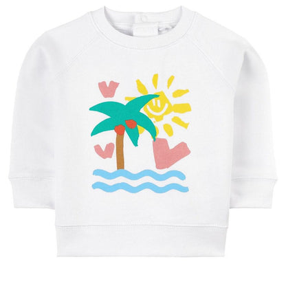 Baby Boys & Girls White Sunshine Sweatshirt