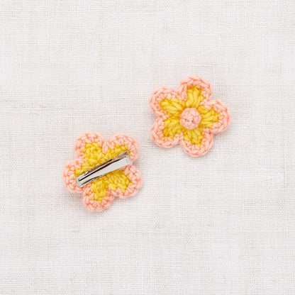女童黄色花朵发夹