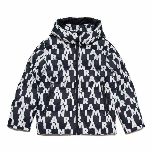 儿童黑色Logo棉服