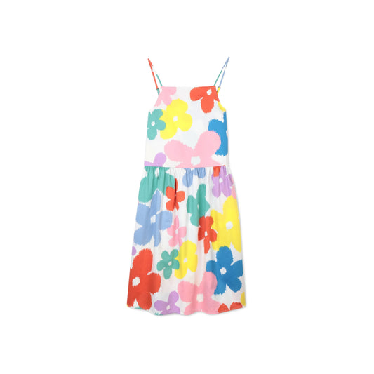 Girls Multicolor Flower Cotton Dress