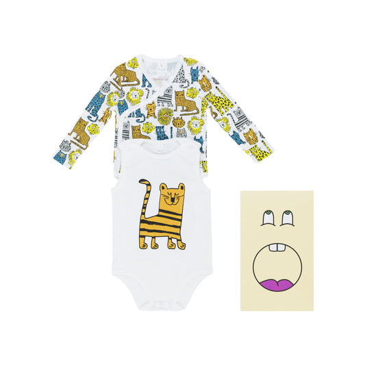 男婴彩色连体衣套装