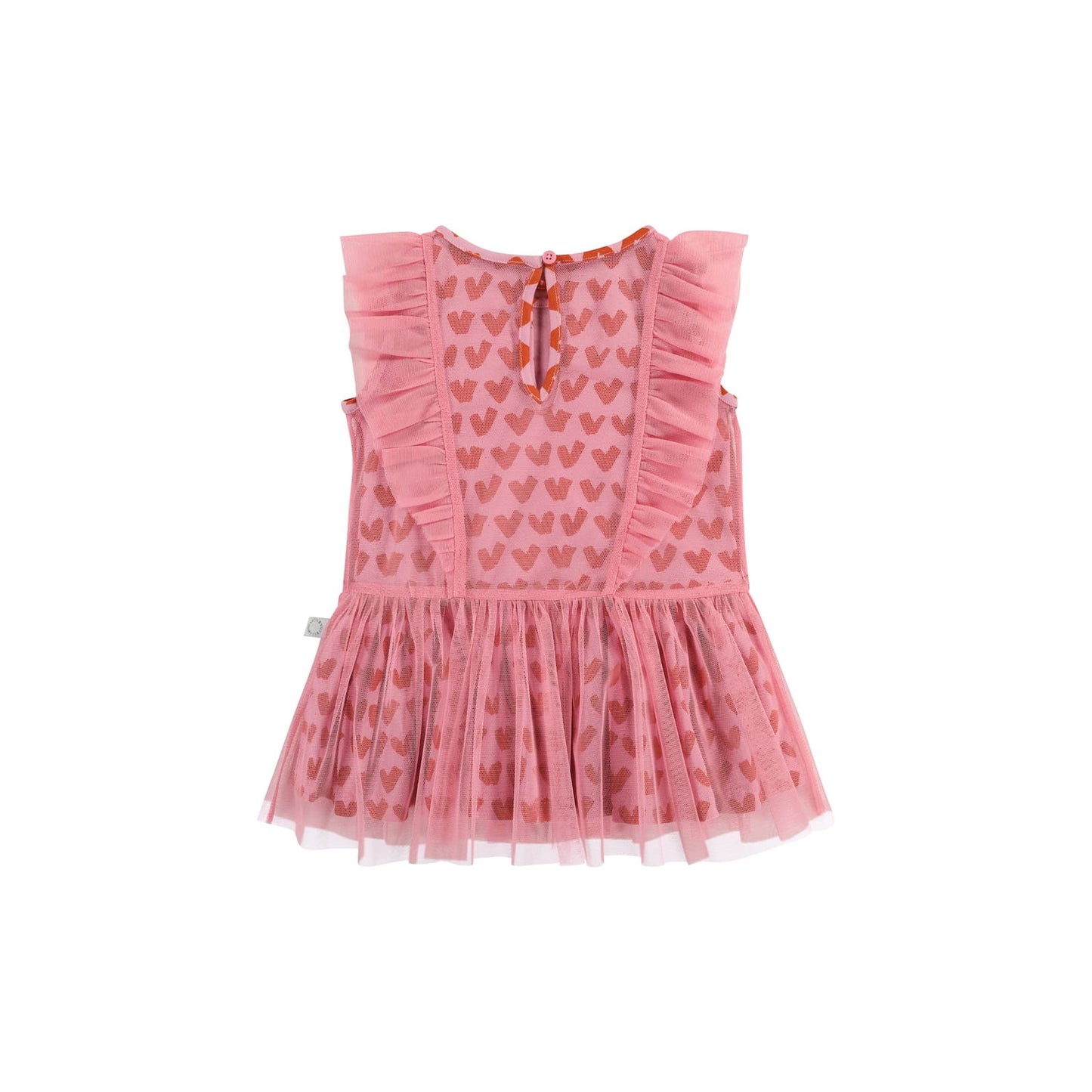 Baby Girls Pink Heart Tulle Dress