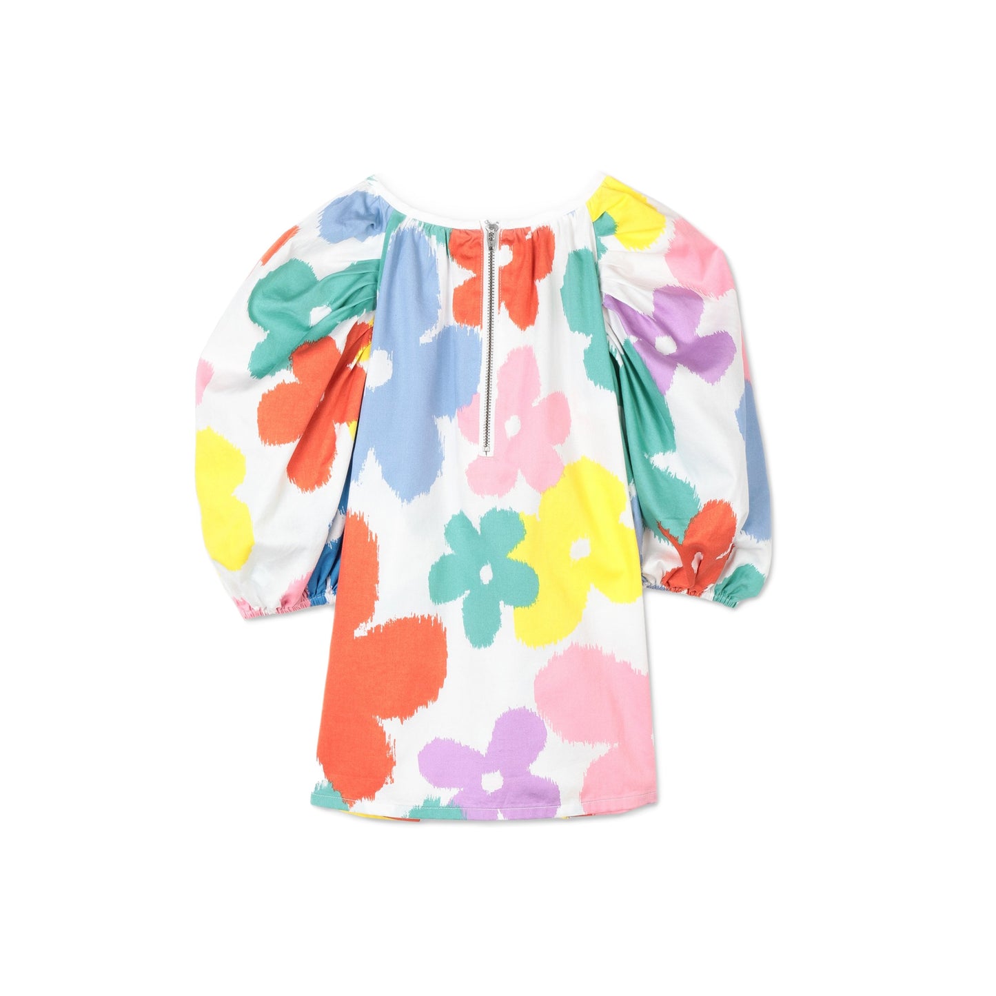Girls Multicolor Flower Cotton Top