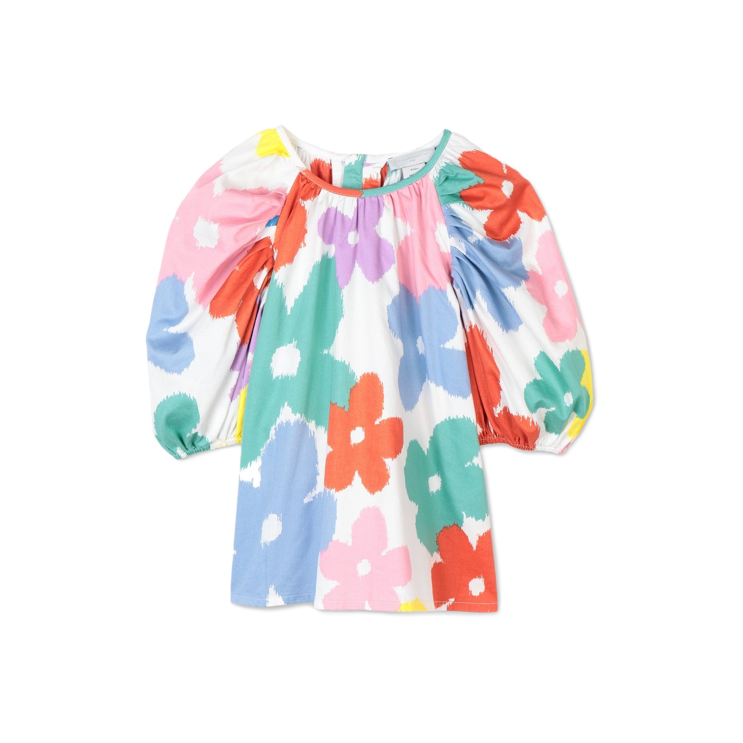 Girls Multicolor Flower Cotton Top
