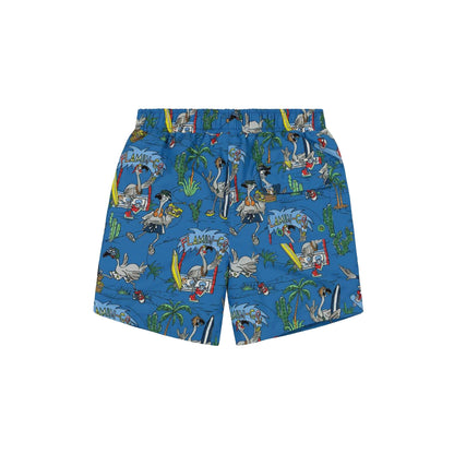 Boys Blue Flamingo Land Fleece Shorts