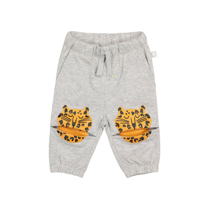 Baby Boys Grey Cotton Trousers