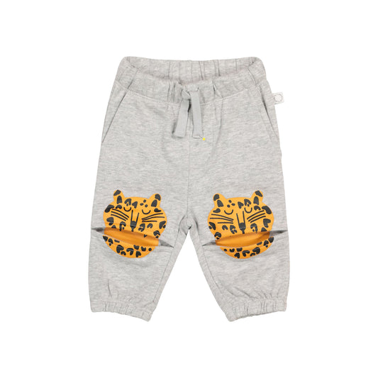 Baby Boys Grey Cotton Trousers