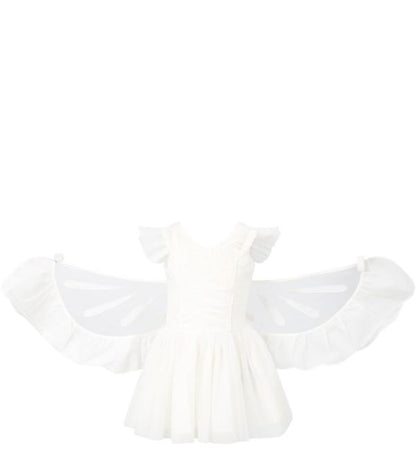Girls White Butterfly Tulle Dress