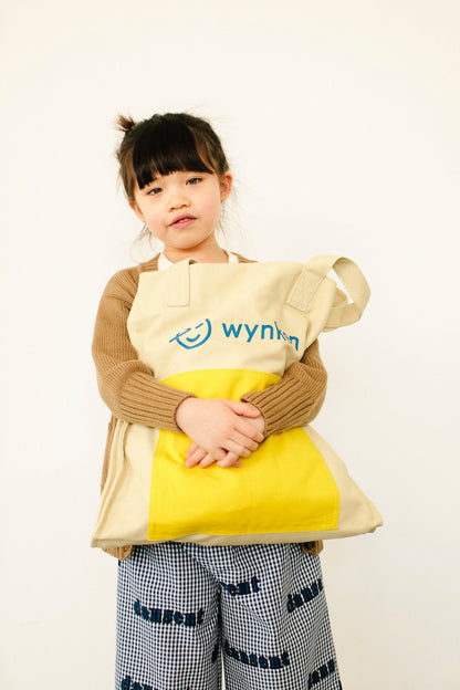 Girls Beige Logo Hand Bag